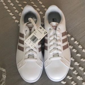 Women's Adidas Rose Gold Superstar Shoe